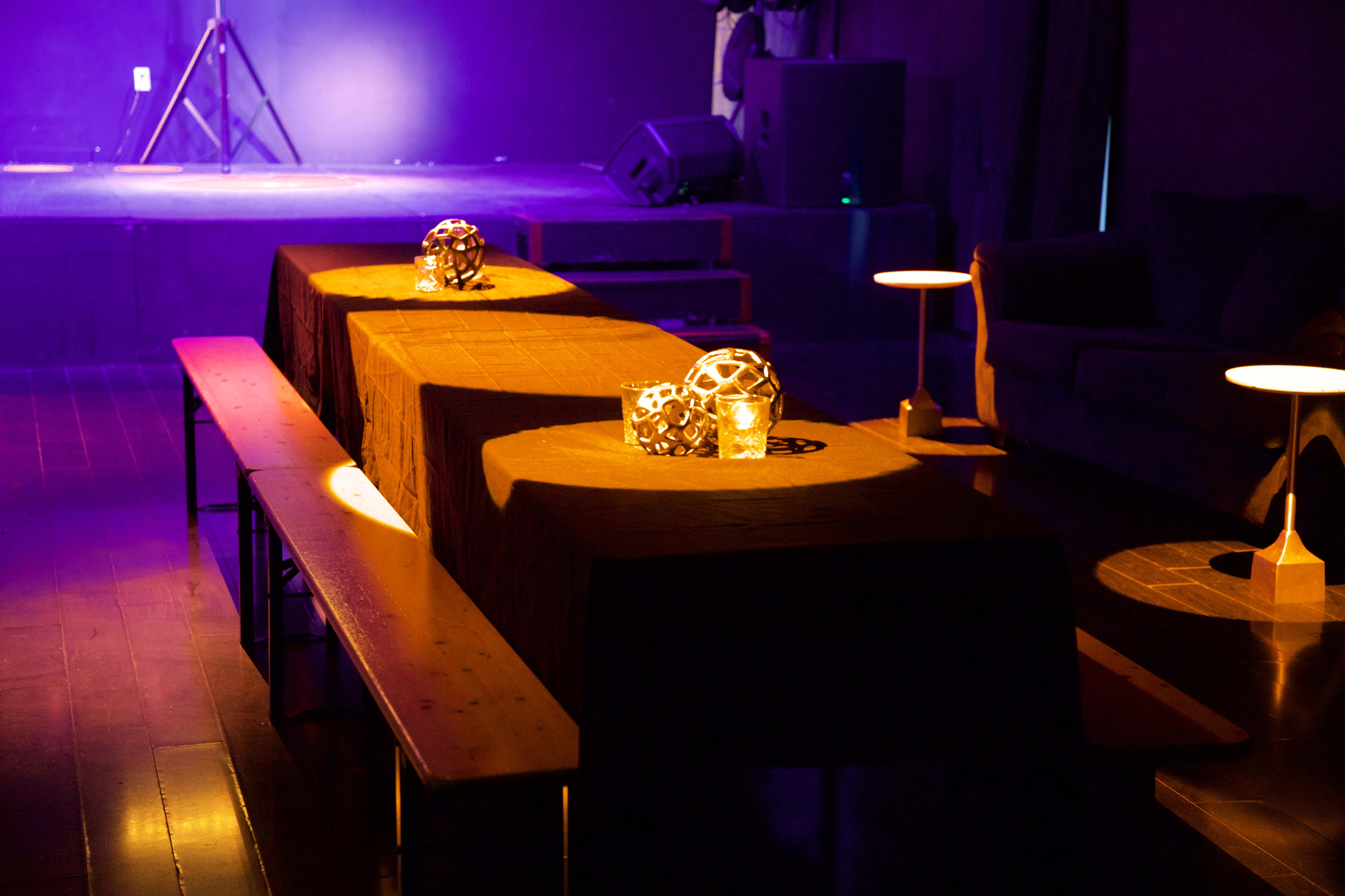 Event venue main room at The Portal HQ Raleigh