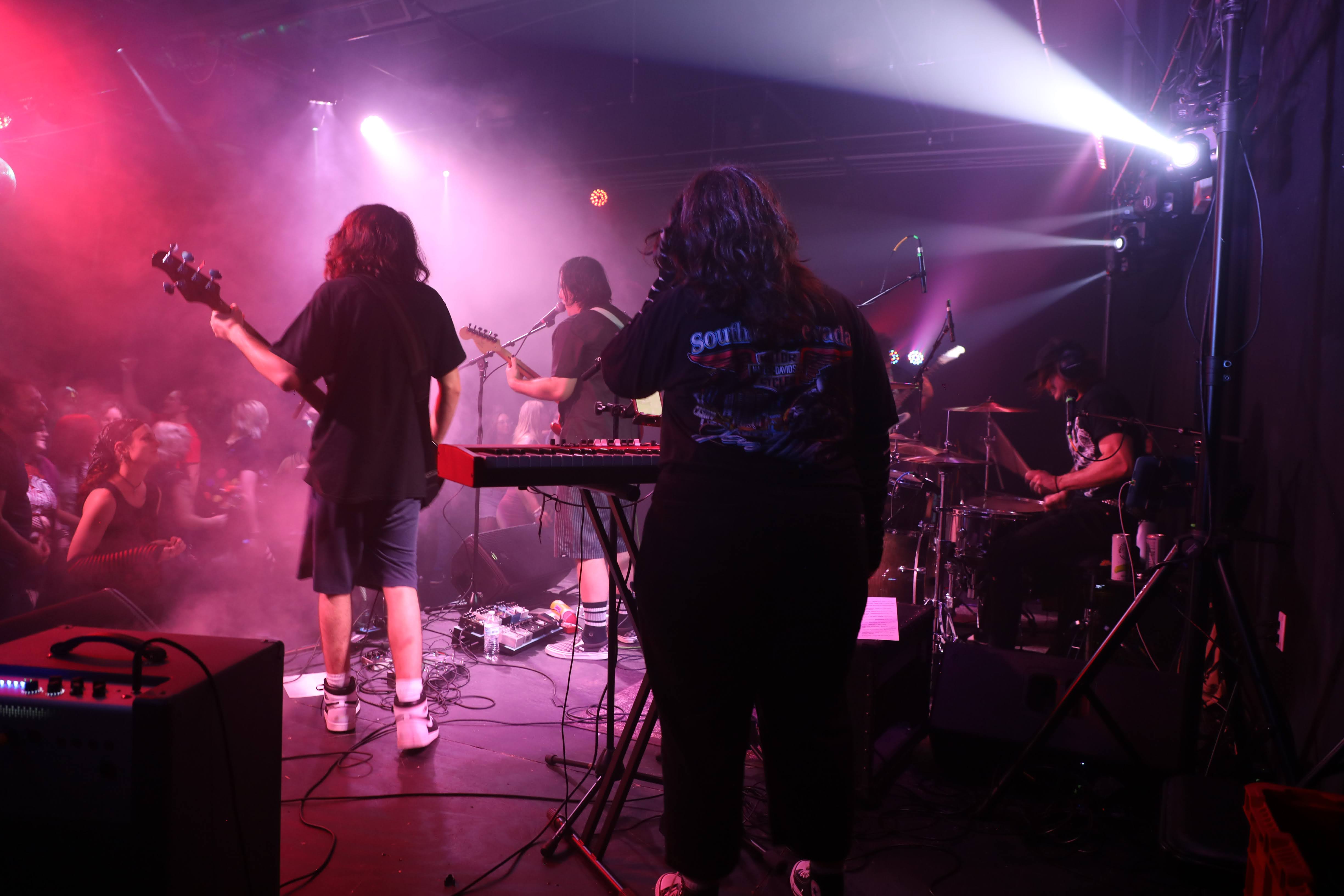 Lighting setup at The Portal HQ concert venue